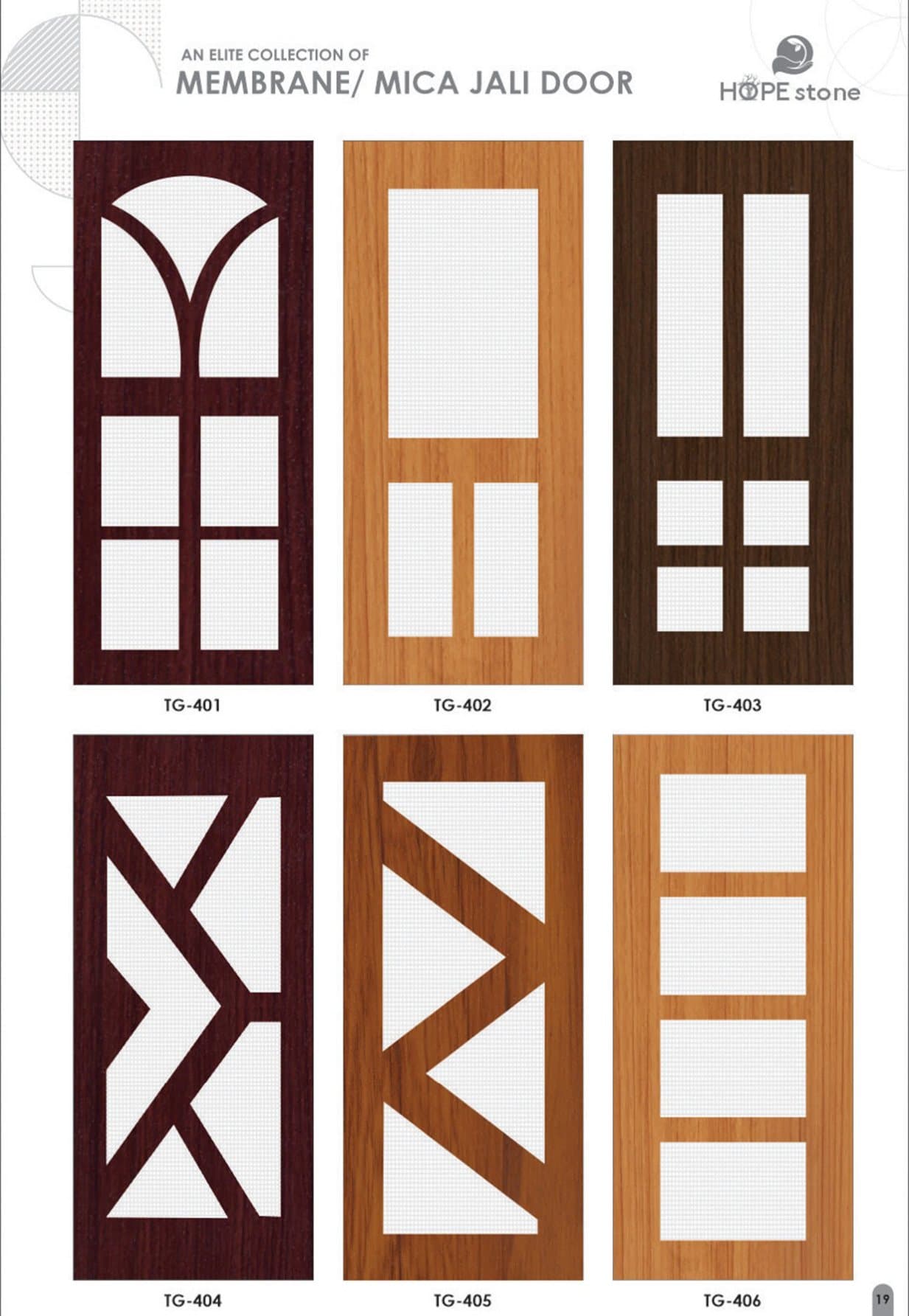 Membrane / Mica Jali Doors — HOPEstone catalogue