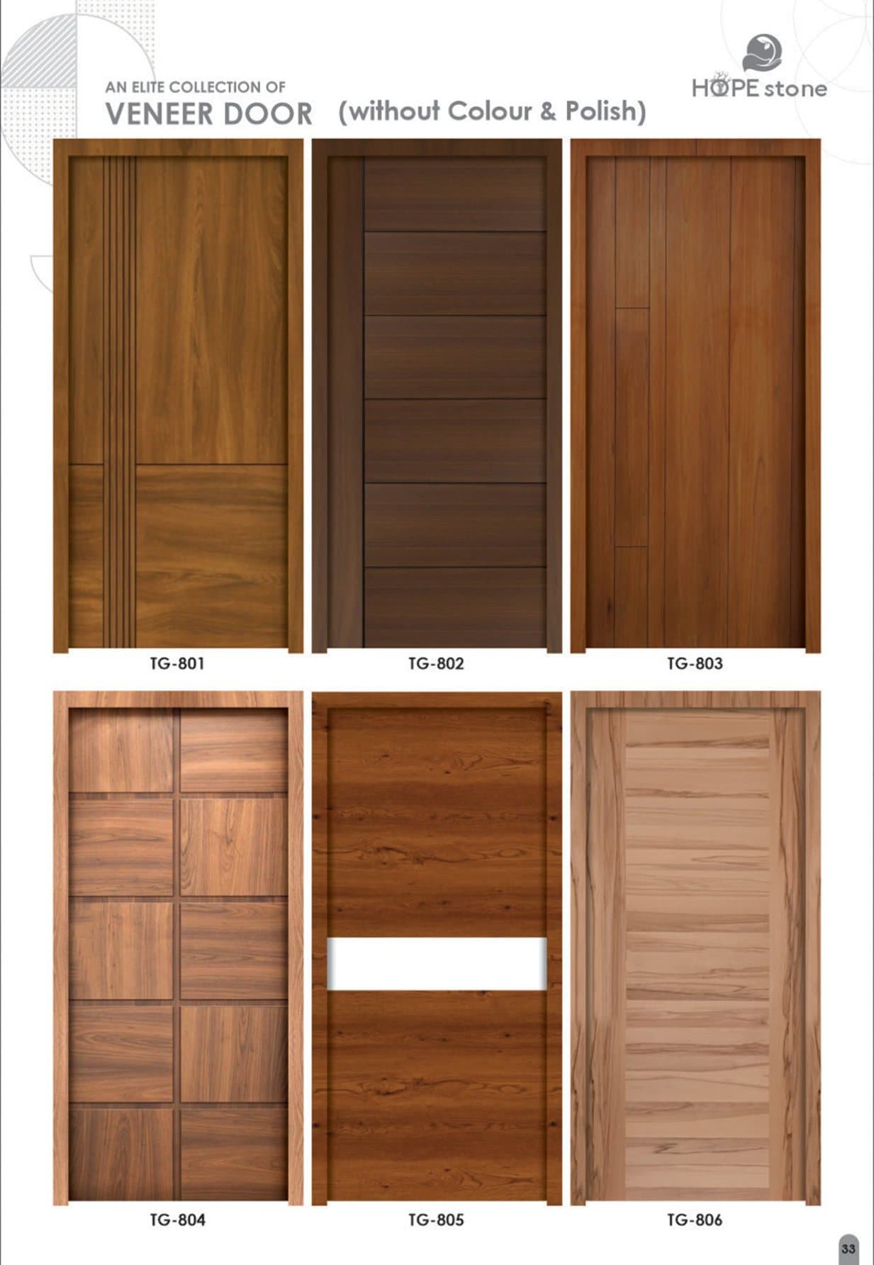 Veneer Doors — HOPEstone catalogue
