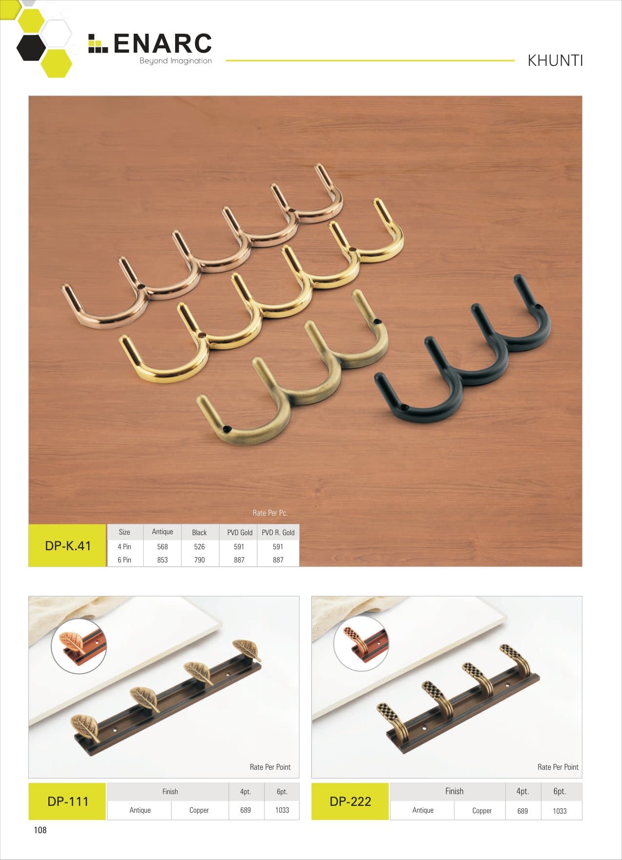 Khunti & Wall Hooks — ENARC catalogue