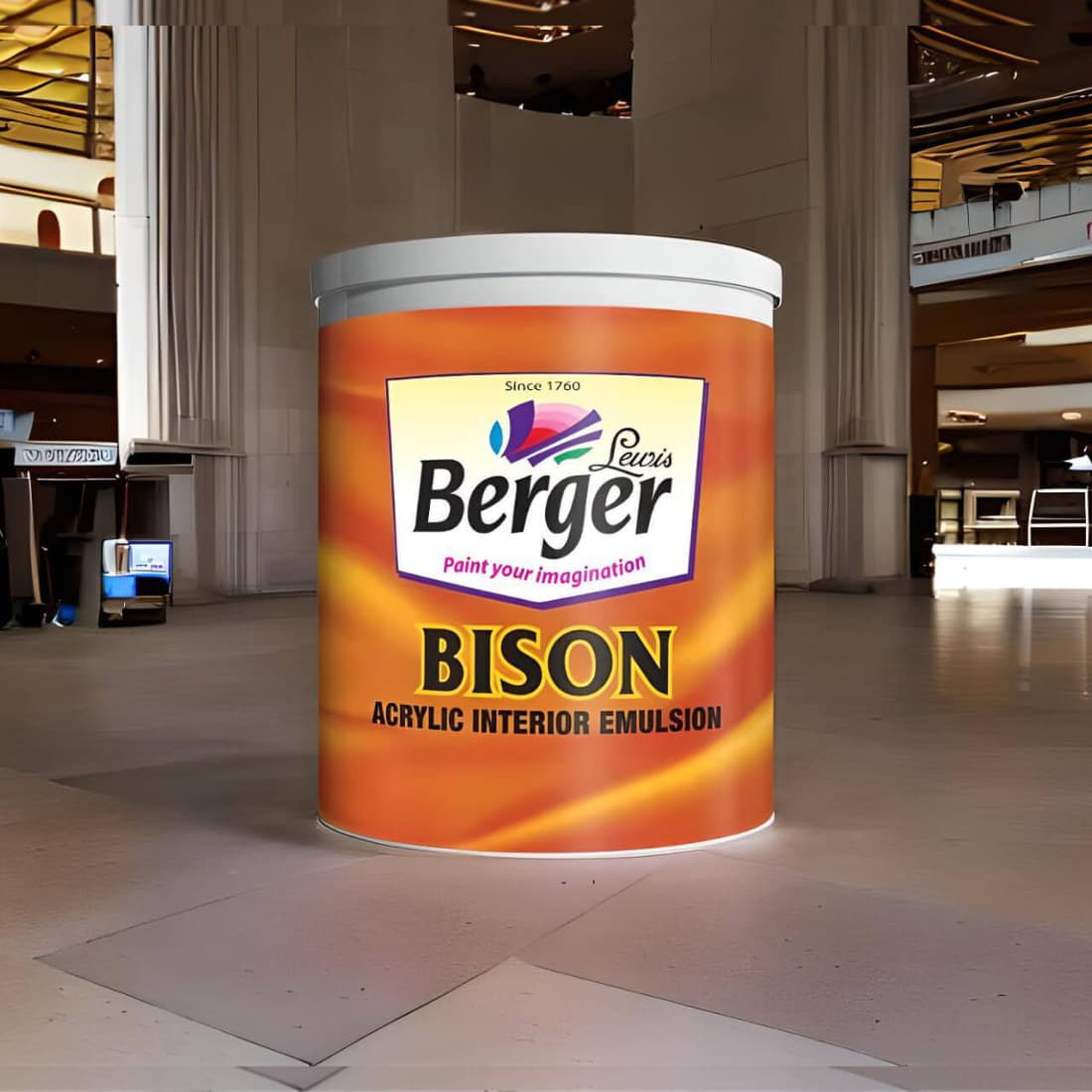 Berger Bison Acrylic Interior Emulsion pack